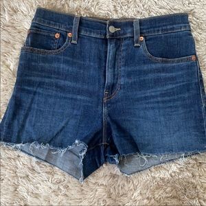 Levi’s denim 28 inch high rise shorts